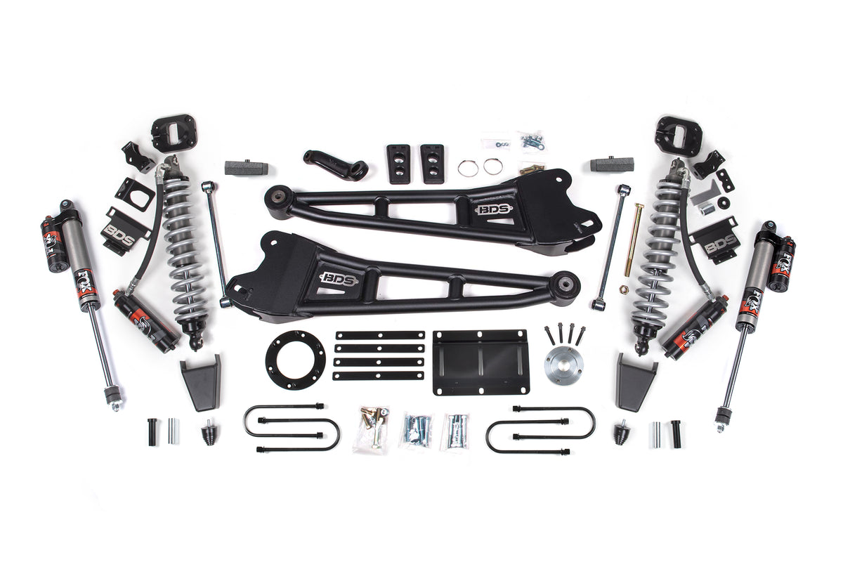 6 Inch Lift Kit w/ Radius Arm | FOX 2.5 Coil-Over Conversion - Performance Elite | Ram 3500 (13-18) 4WD | Diesel - Leaf Springs / FOX 2.0 Hydro Bump Stop / 6 Bolt