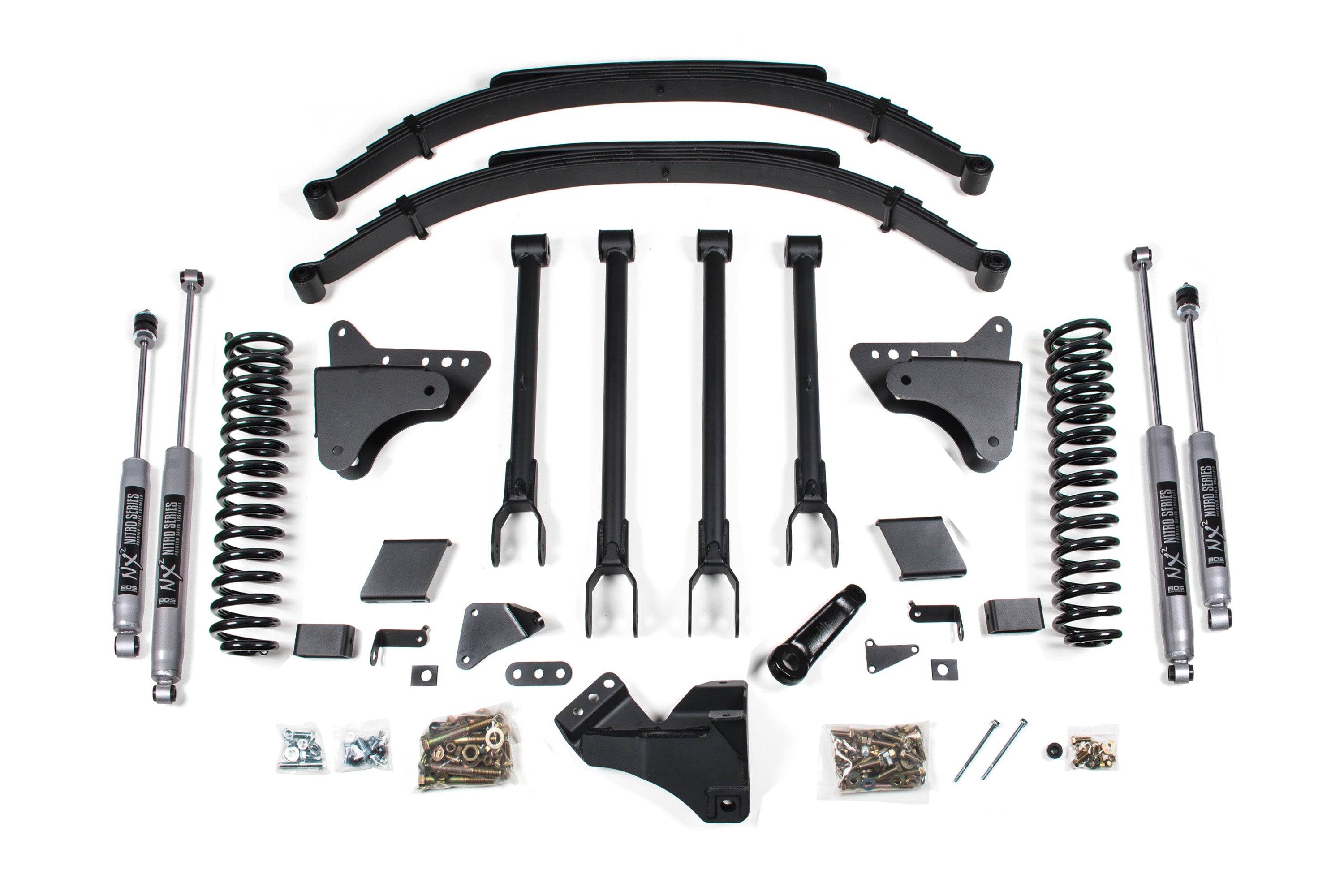 8 Inch Lift Kit | 4-Link Conversion | Ford F250/F350 Super Duty (11-16) 4WD | Diesel - NX2 Nitro Series