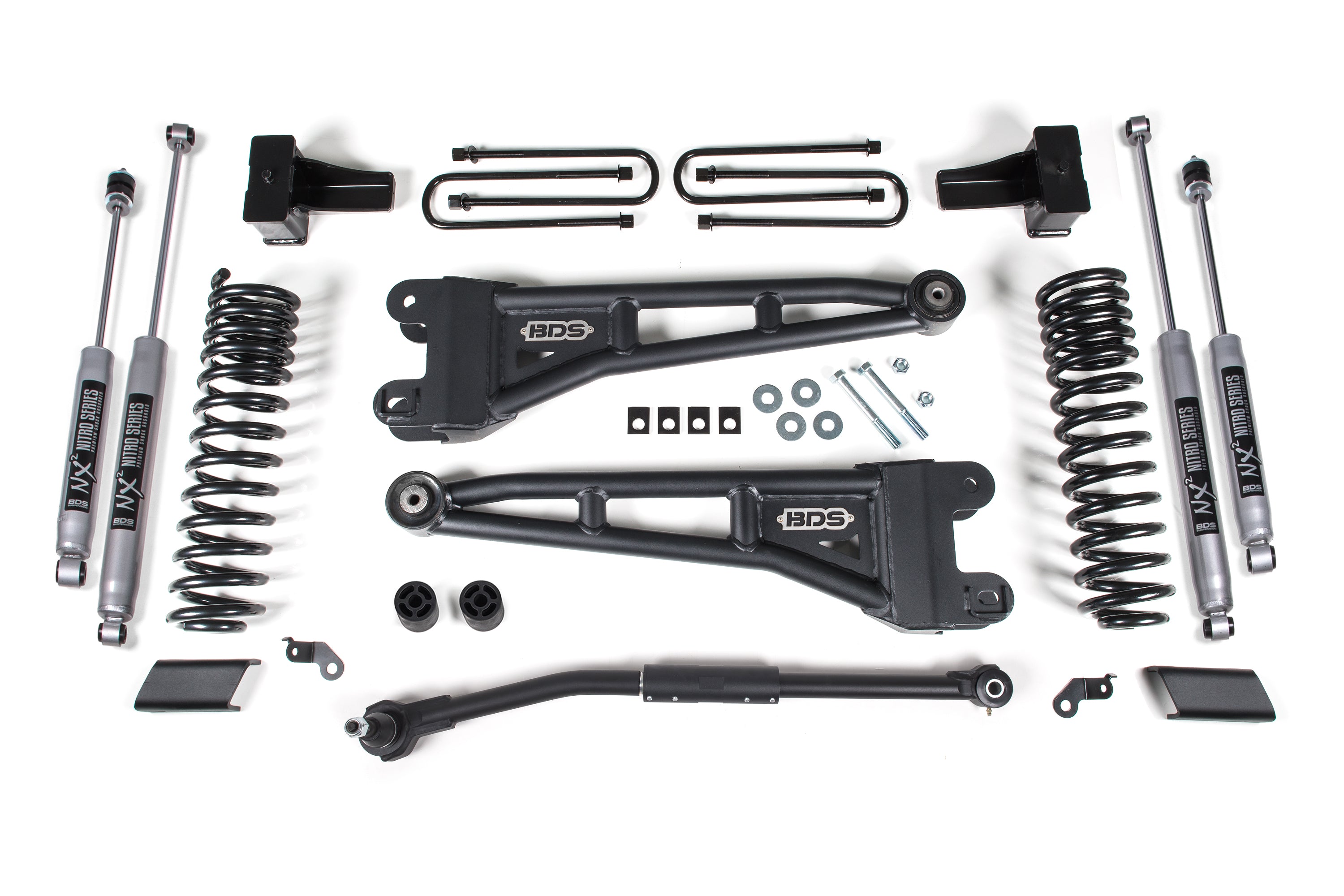2.5 Inch Lift Kit w/ Radius Arm | Ford F250/F350 Super Duty (17-19) 4WD | Diesel - FOX 2.5 Performance Elite