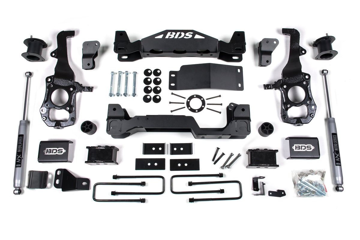 4 Inch Lift Kit | Ford F150 (21-26) 4WD - 2 Inch Block Kit / FOX 2.0 Performance Series