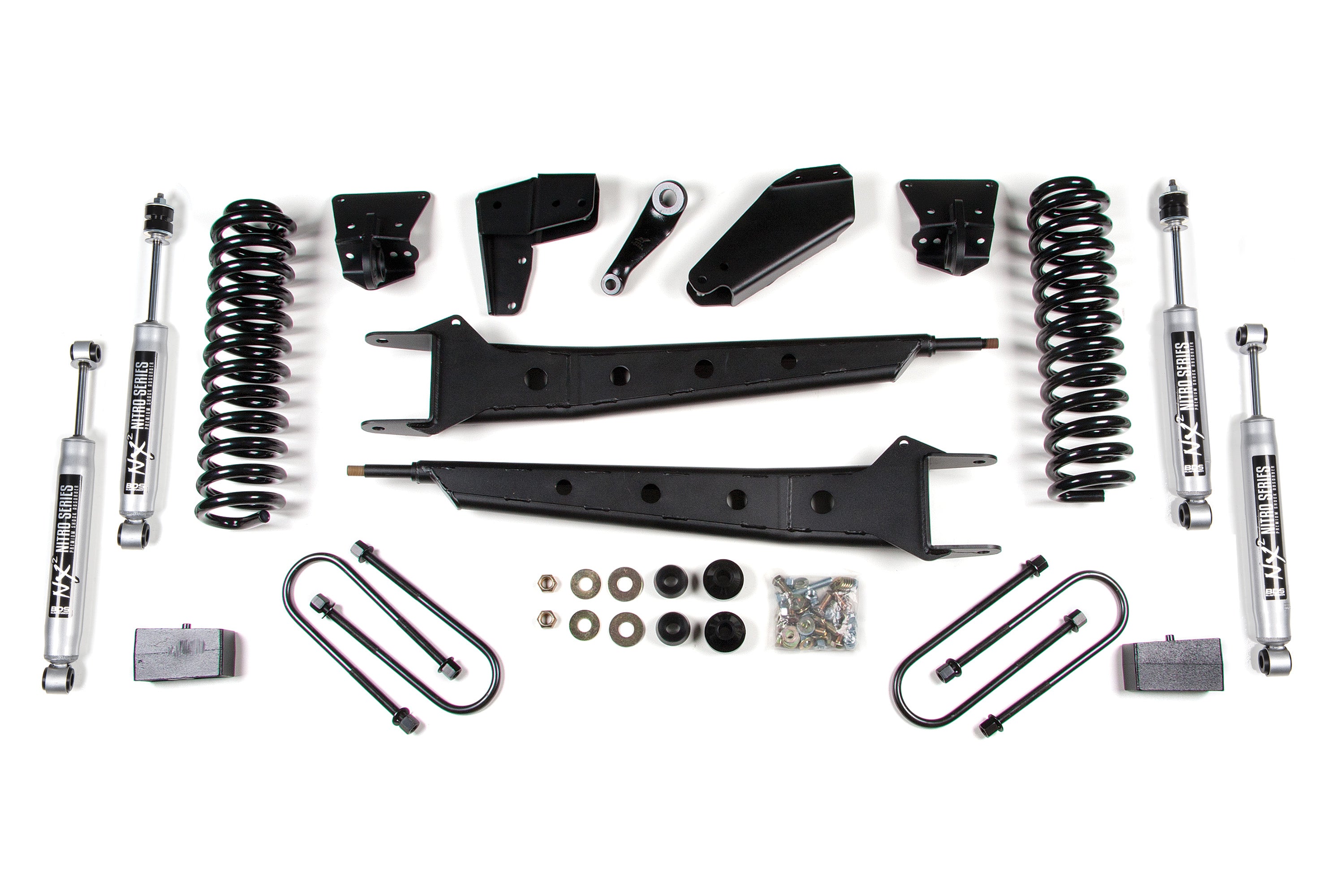 4 Inch Lift Kit w/ Radius Arm | Ford F100/F150 (80-96) 4WD - 2 Inch Leaf Springs