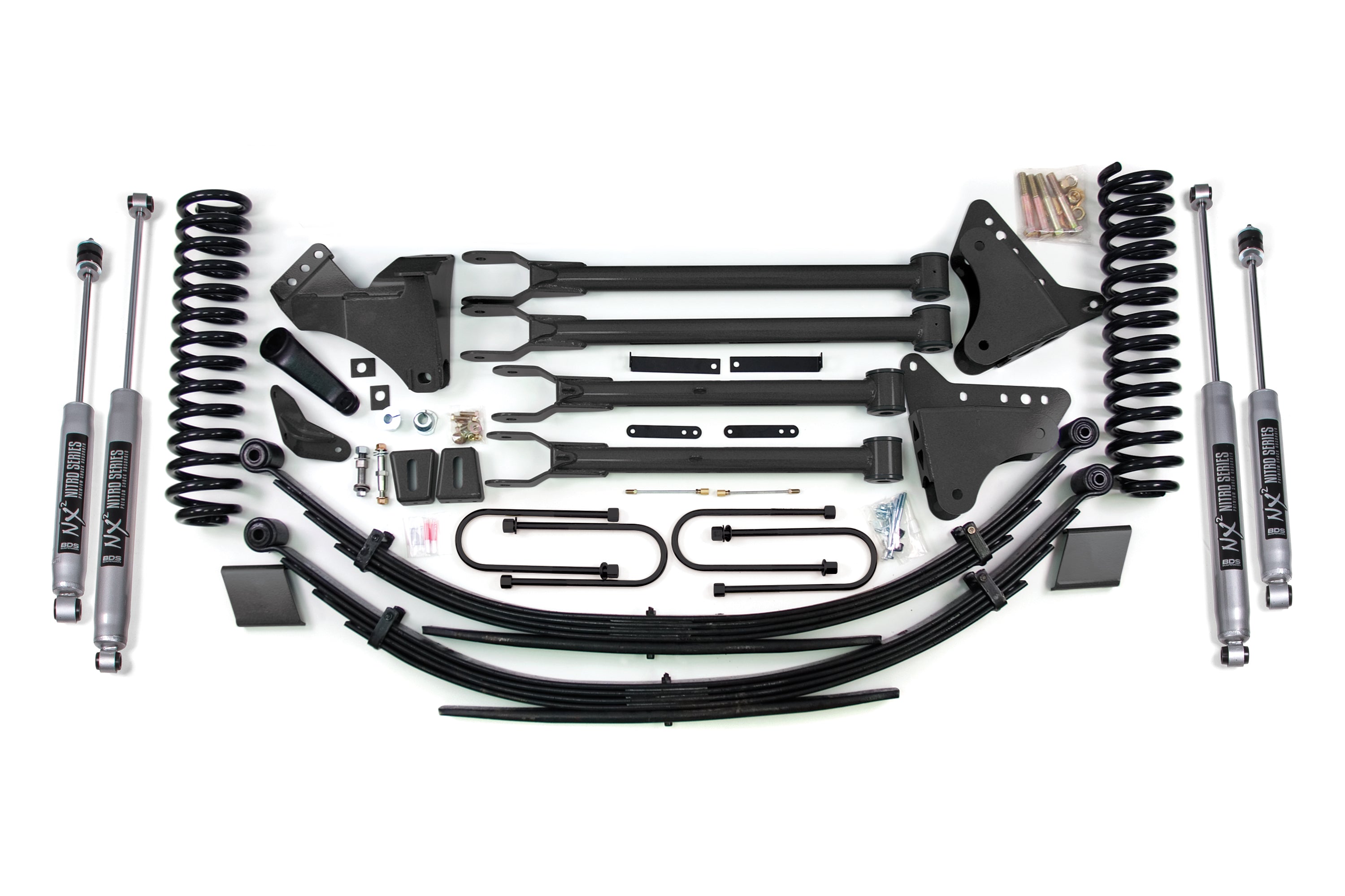8 Inch Lift Kit w/ 4-Link | Ford F250/F350 Super Duty (08-10) 4WD | Gas - NX2 Nitro Series