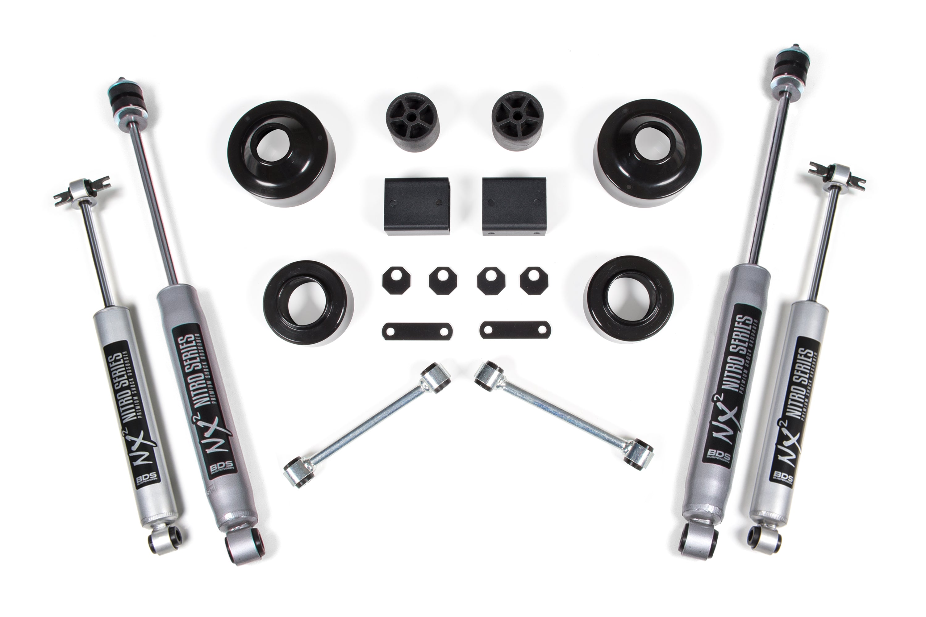 2 Inch Lift Kit | Coil Spacer | Jeep Wrangler JK (07-11) 2-Door - NX2 Nitro Series
