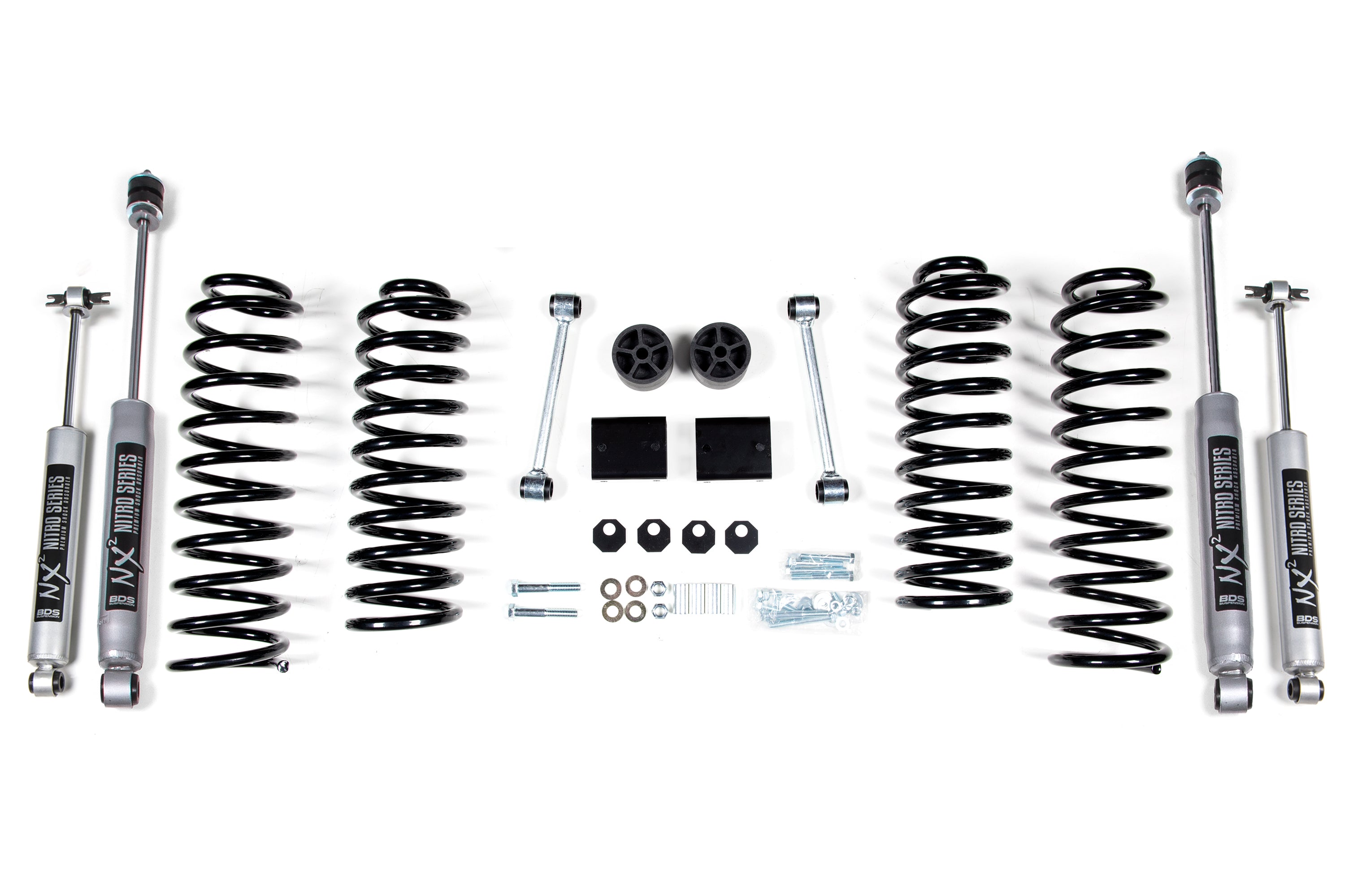 2 Inch Lift Kit | Coil Spring | Jeep Wrangler JK (07-11) 4-Door - NX2 Nitro Series