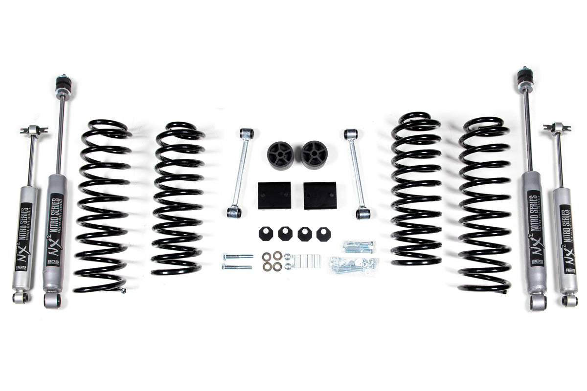 2 Inch Lift Kit | Coil Spring | Jeep Wrangler JK (07-11) 4-Door - NX2 Nitro Series
