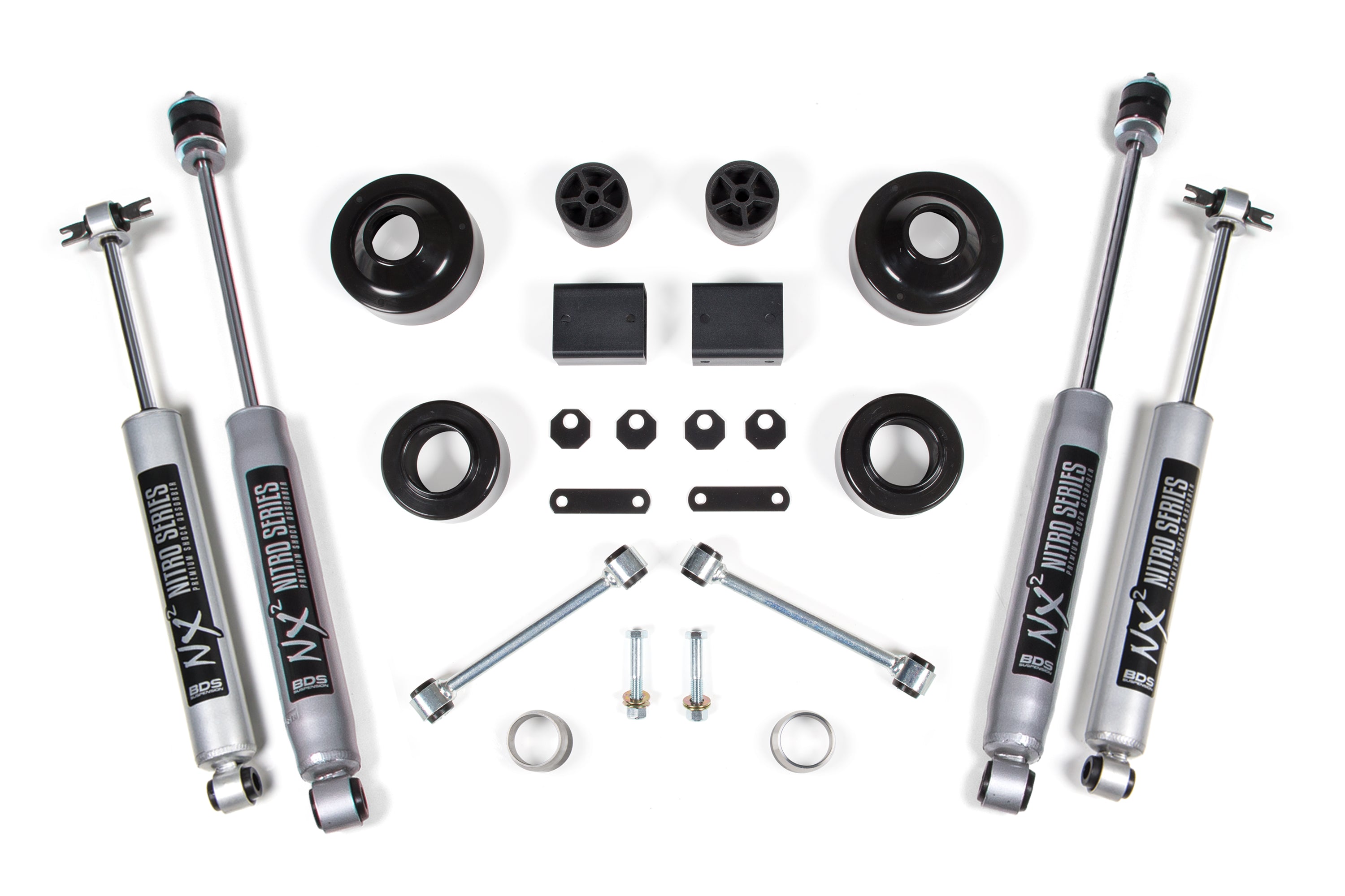 2 Inch Lift Kit | Coil Spacer | Jeep Wrangler JK (12-18) 2-Door - NX2 Nitro Series