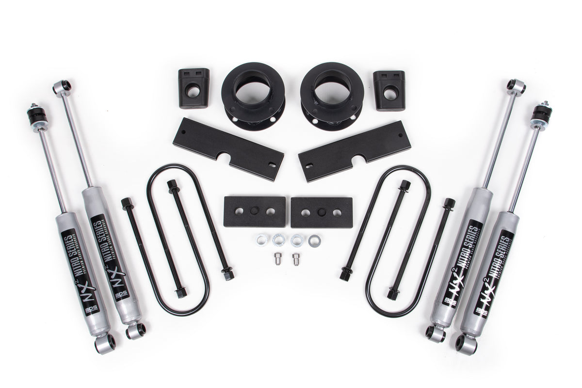 2 Inch Lift Kit | Ram 3500 w/ Rear Air Ride (13-26) 4WD - NX2 Nitro Series