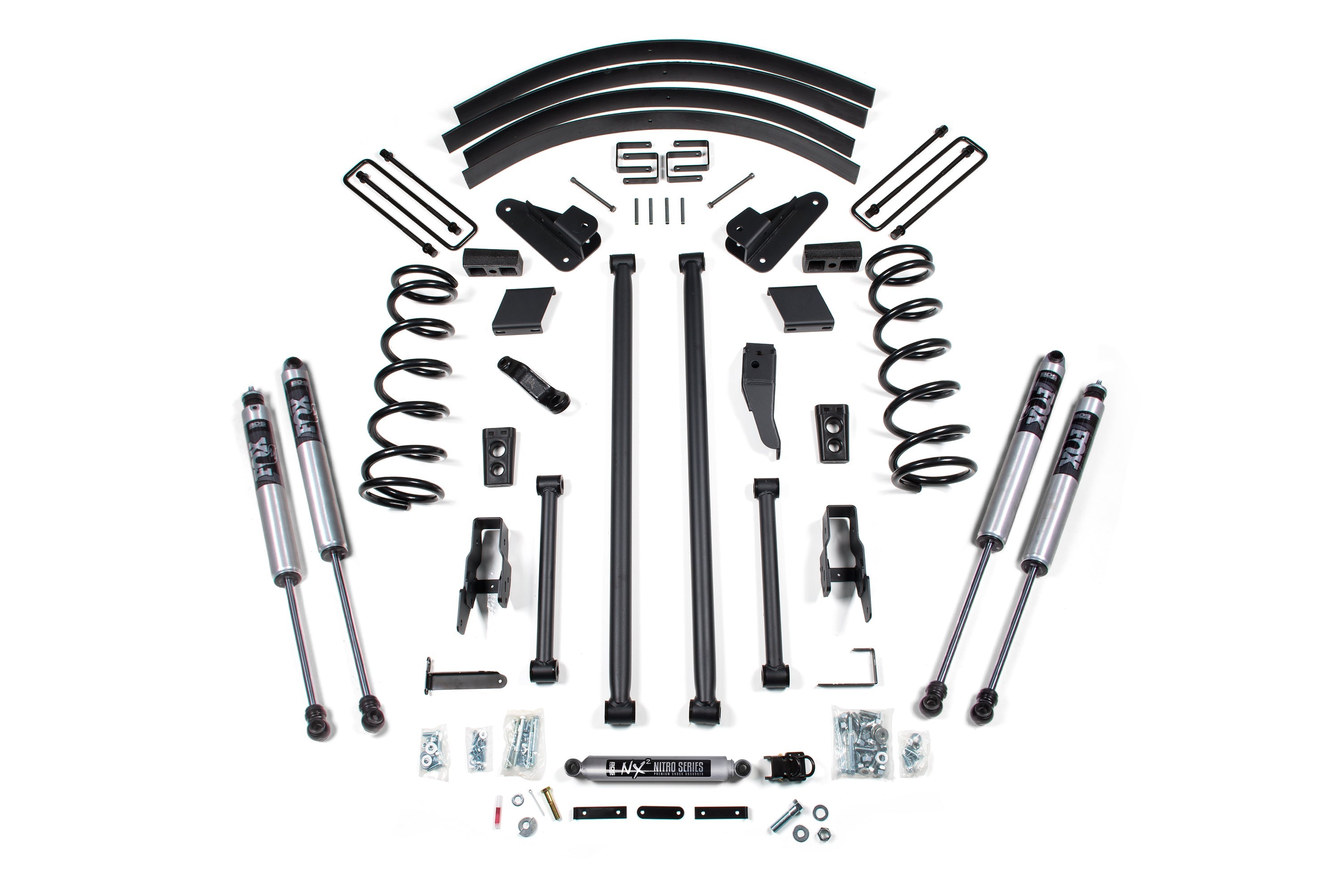 BDS Suspension 5 Inch Long Arm Suspension Lift Kit Dodge Ram 2500 3500 4WD (2000–2002)