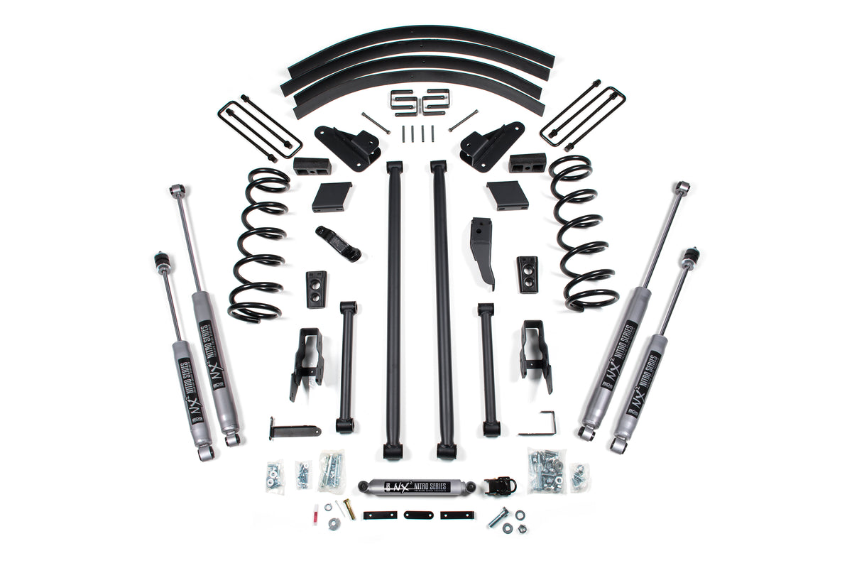 5 Inch Lift Kit | Long Arm Conversion | Dodge Ram 2500/3500 (00-02) 4WD - Block Kit With Factory Overload / NX2 Nitro Series