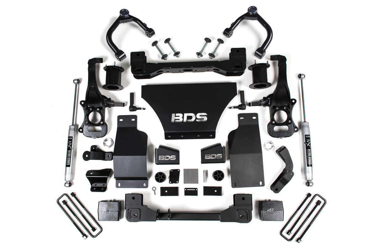 6 Inch Lift Kit | Chevy Silverado or GMC Sierra 1500 (19-26) 4WD | Gas - NX2 Nitro Series / Strut Spacer