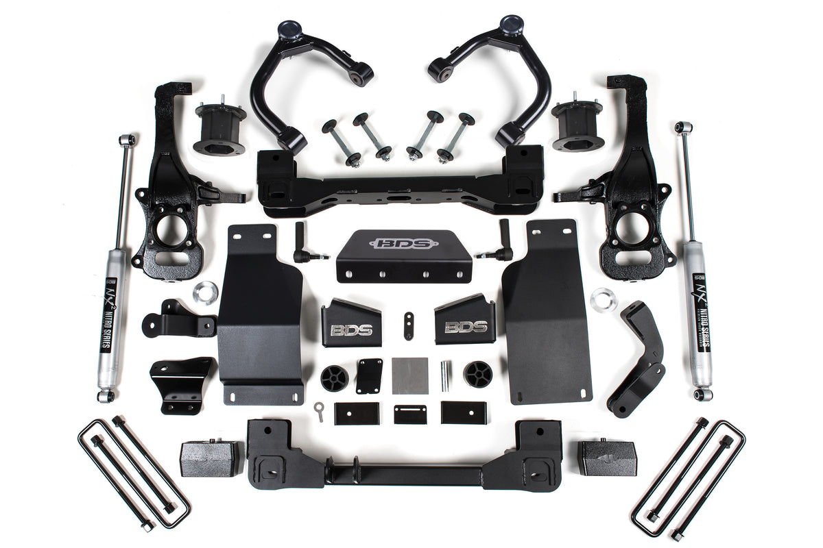 4 Inch Lift Kit | Chevy Silverado or GMC Sierra 1500 (19-24) 4WD | Diesel - NX2 Nitro Series / Strut Spacer