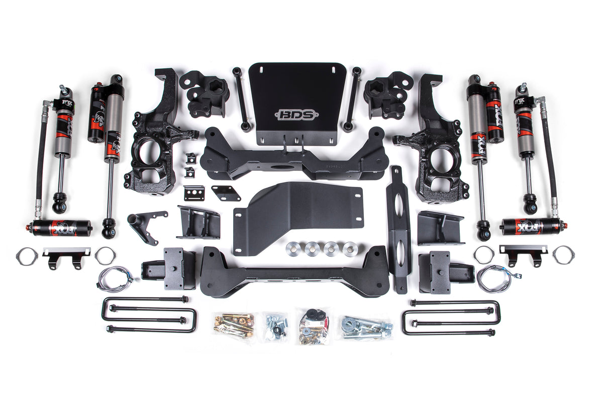 6.5 Inch Lift Kit | FOX Performance Elite | Chevy Silverado or GMC Sierra 2500HD/3500HD (20-26) 4WD - 6 Inch Block Kit With Overload
