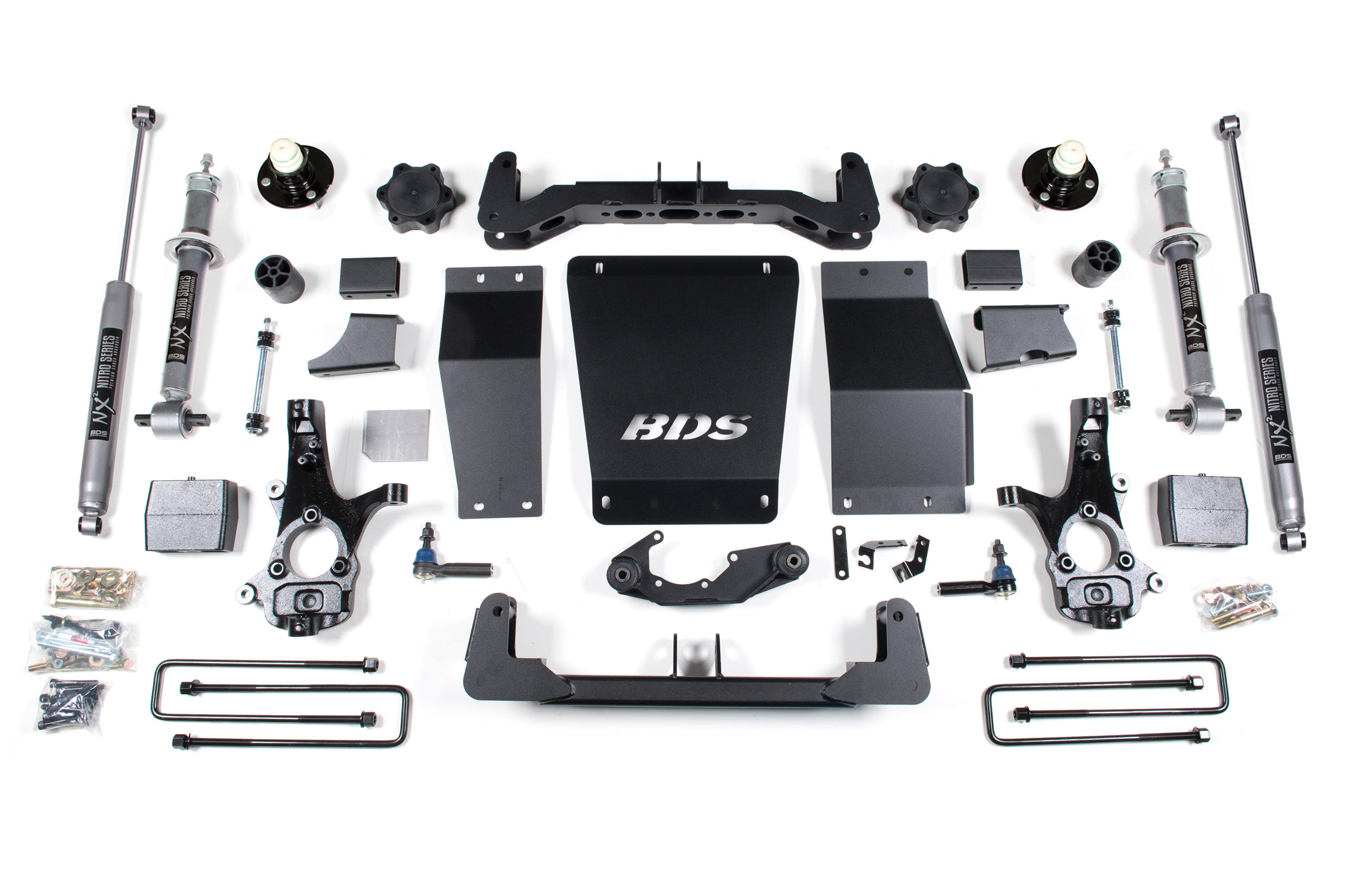 6 Inch Lift Kit | BDS Strut | Chevy Silverado or GMC Sierra 1500 (14-18) 4WD - Leaf Springs / NX2 Nitro Series / Cast Steel