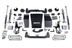 6 Inch Lift Kit | BDS Strut | Chevy Silverado or GMC Sierra 1500 (14-18) 4WD - Leaf Springs / NX2 Nitro Series / Cast Steel