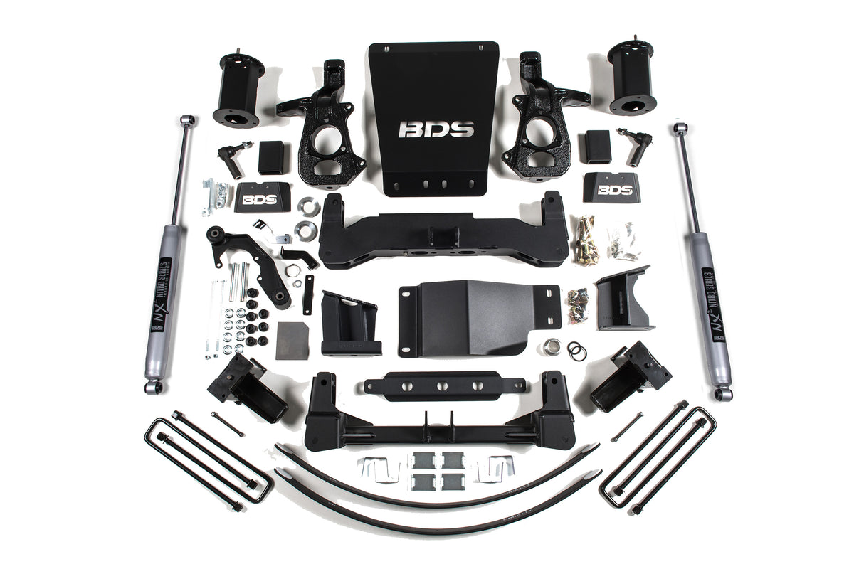 8 Inch Lift Kit | Chevy Silverado or GMC Sierra 1500 (14-18) 4WD - NX2 Nitro Series / Cast Steel