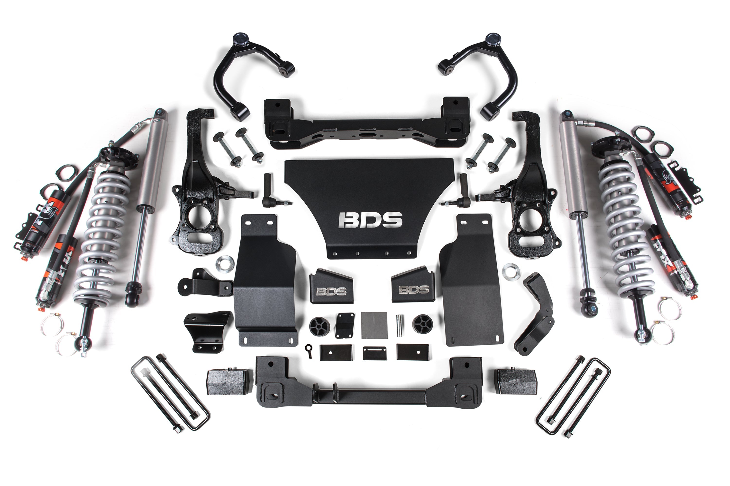 BDS 4 Inch Lift Kit with FOX 2.5 Performance Elite Coil-Over for 2019-2024 Chevy Silverado or GMC Sierra 1500 4WD Gas