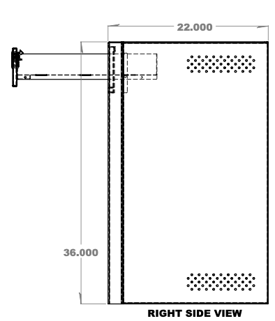 Van Wife Components 18" Fridge Base Cabinet – Nova Kool R3100 Compatible (22"x18"x36")