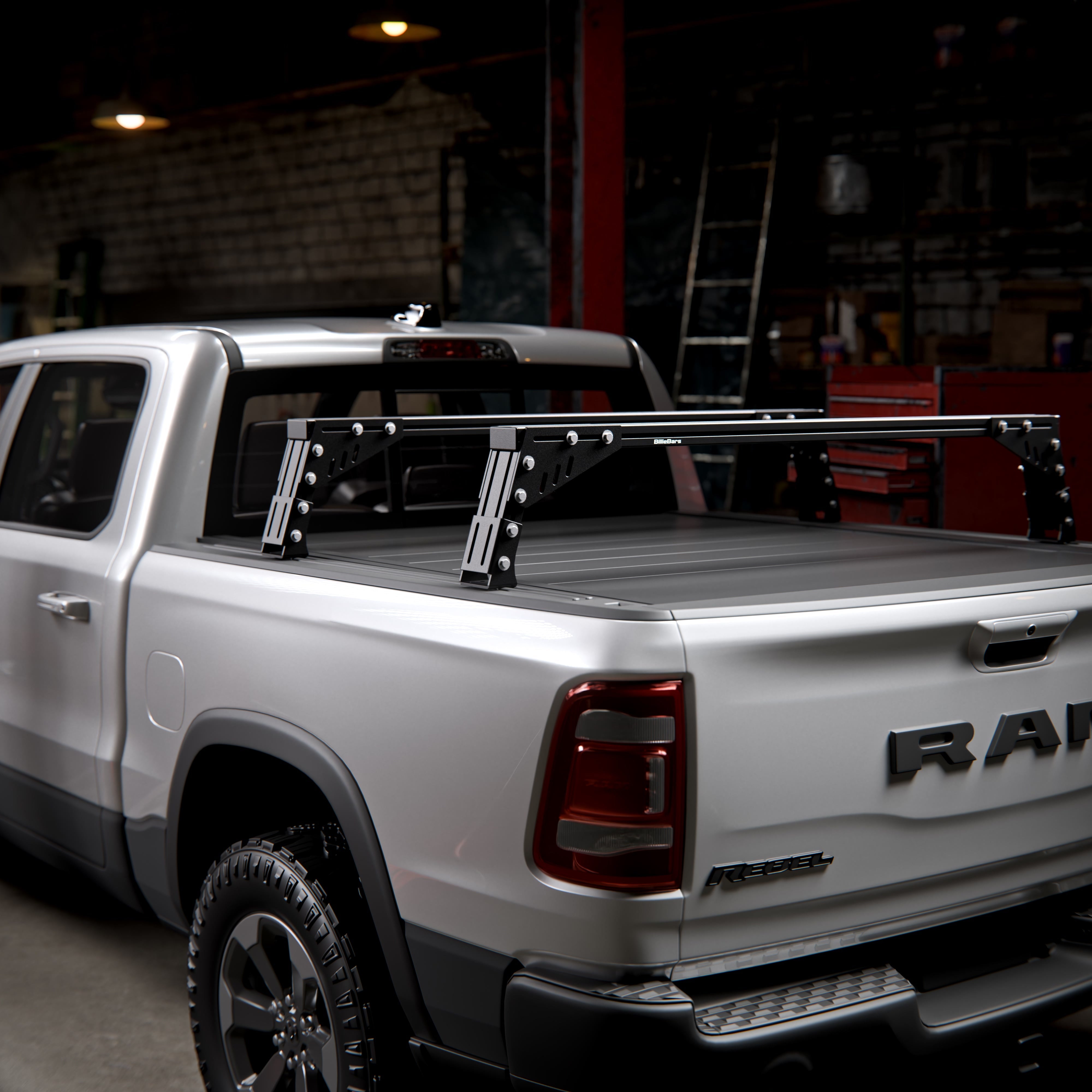 RAM 1500, 2500, 3500 - Bed Rack For Retractable Covers with T-slots