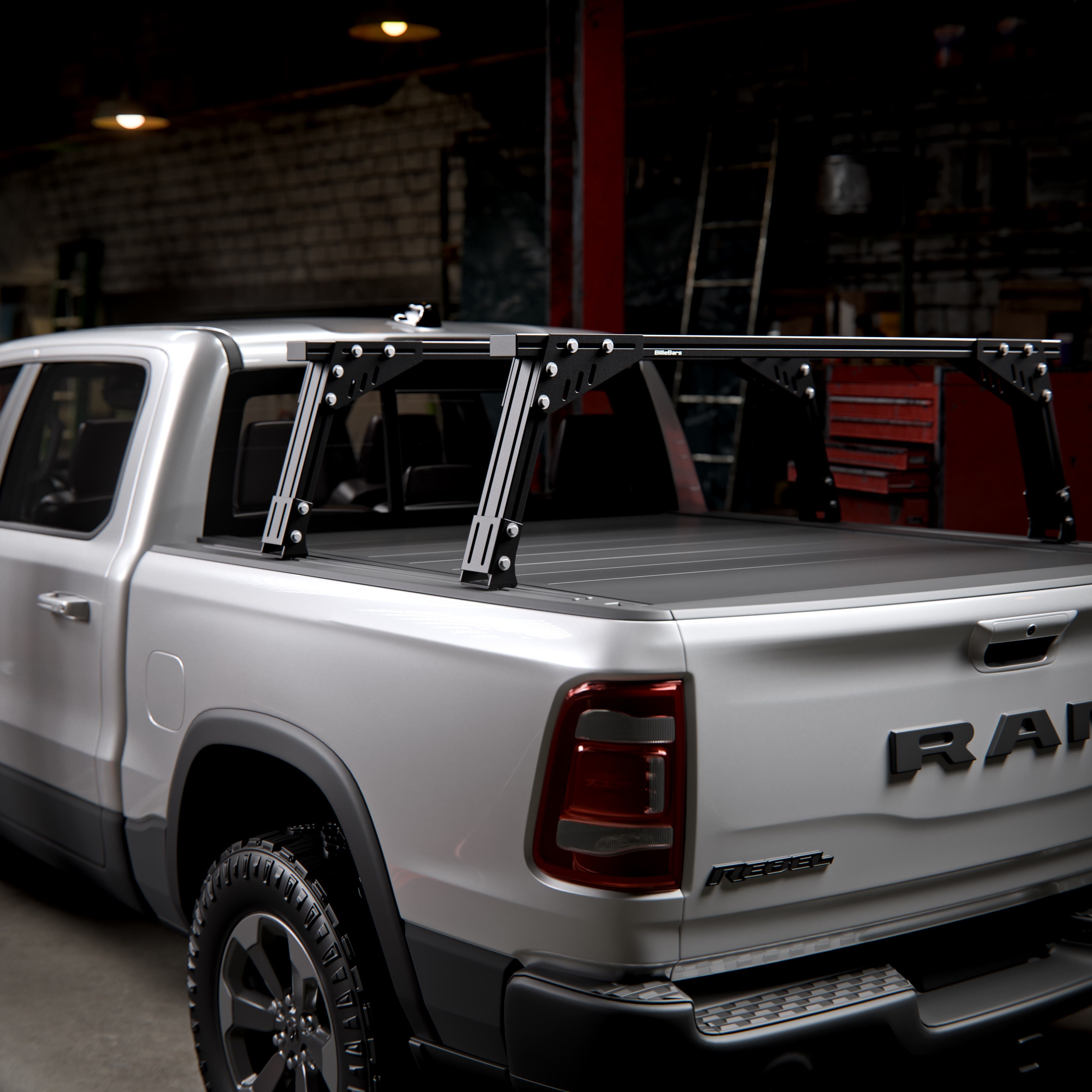 RAM 1500, 2500, 3500 - Bed Rack For Retractable Covers with T-slots
