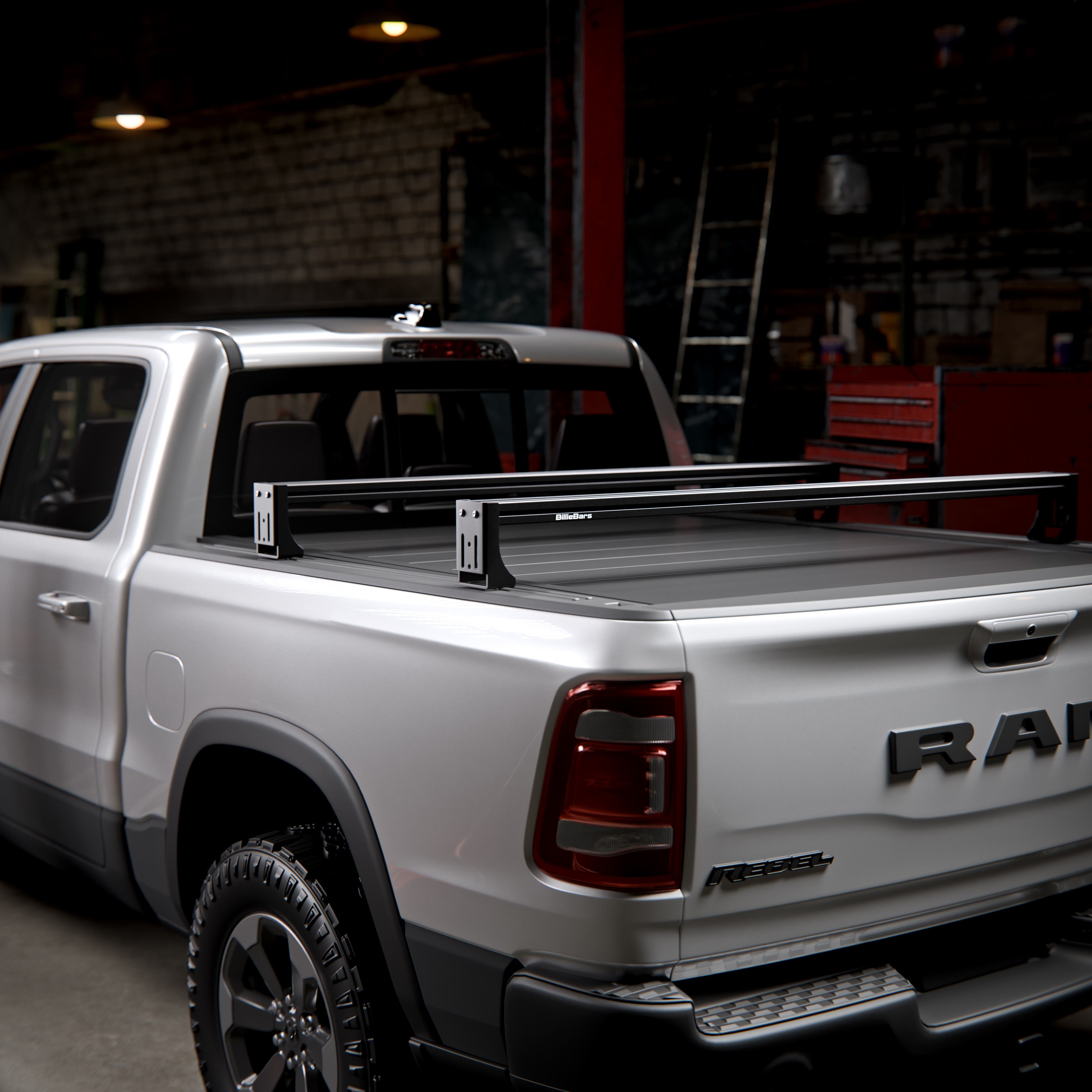 RAM 1500, 2500, 3500 - Bed Rack For Retractable Covers with T-slots