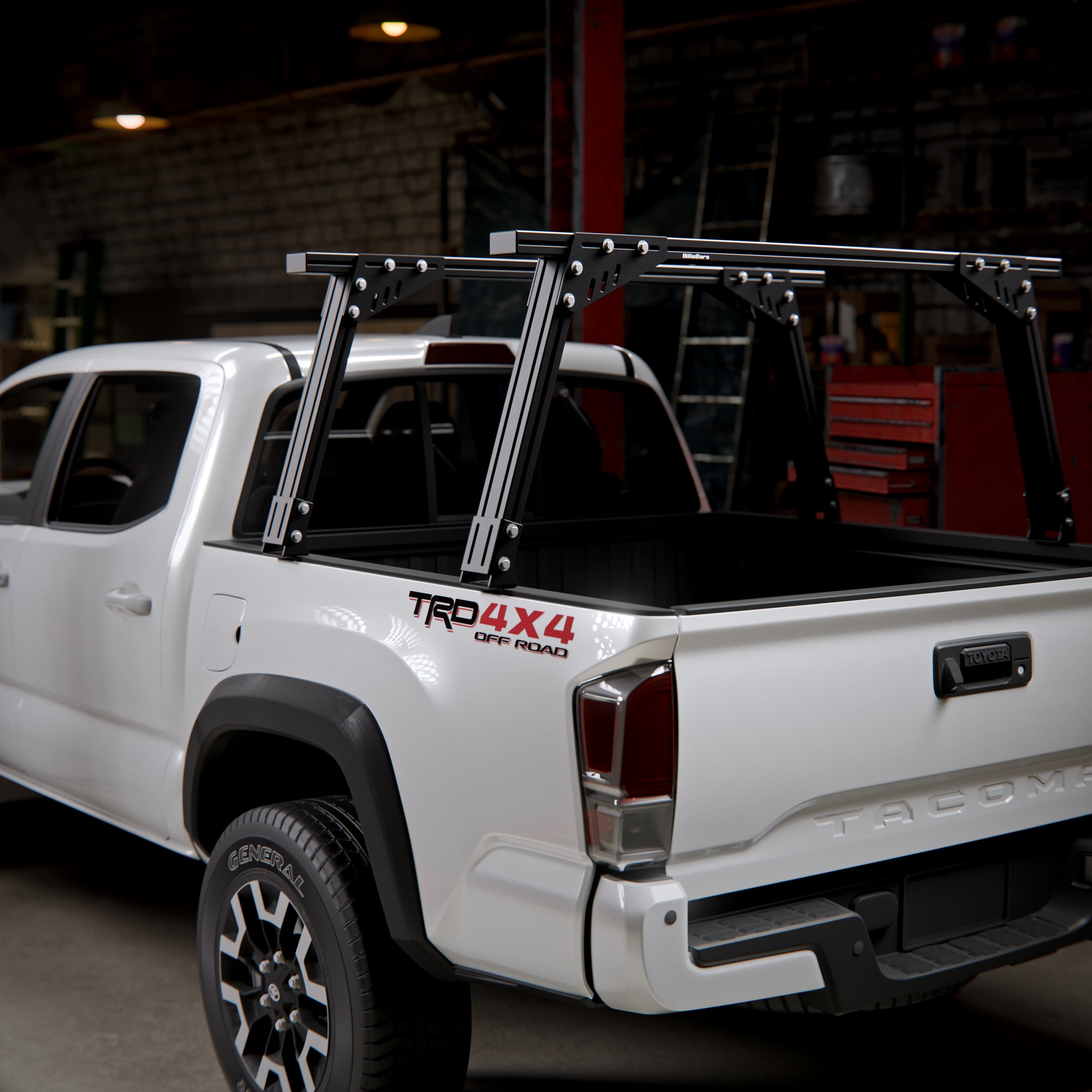 Tacoma - Bed Rack for Retractable Covers with T-slots