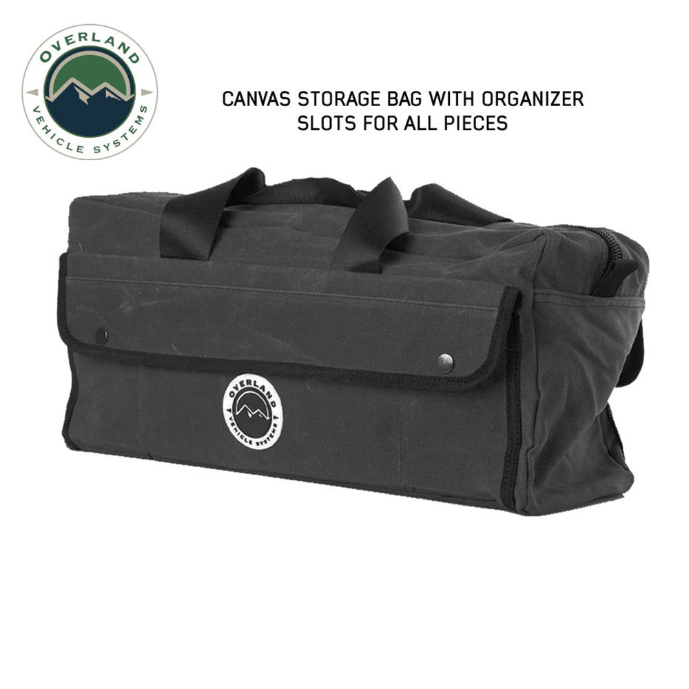 Off-Road Bottle Jack - 6 Ton - 15 Piece Kit with Organized Storage Bag storage bag