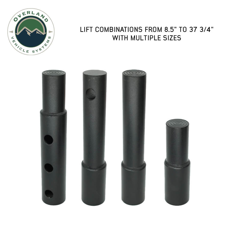 Off-Road Bottle Jack - 6 Ton - 15 Piece Kit with Organized Storage Bag extensions