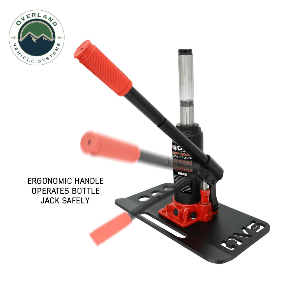 Off-Road Bottle Jack - 6 Ton - 15 Piece Kit with Organized Storage Bag ergonomic handle