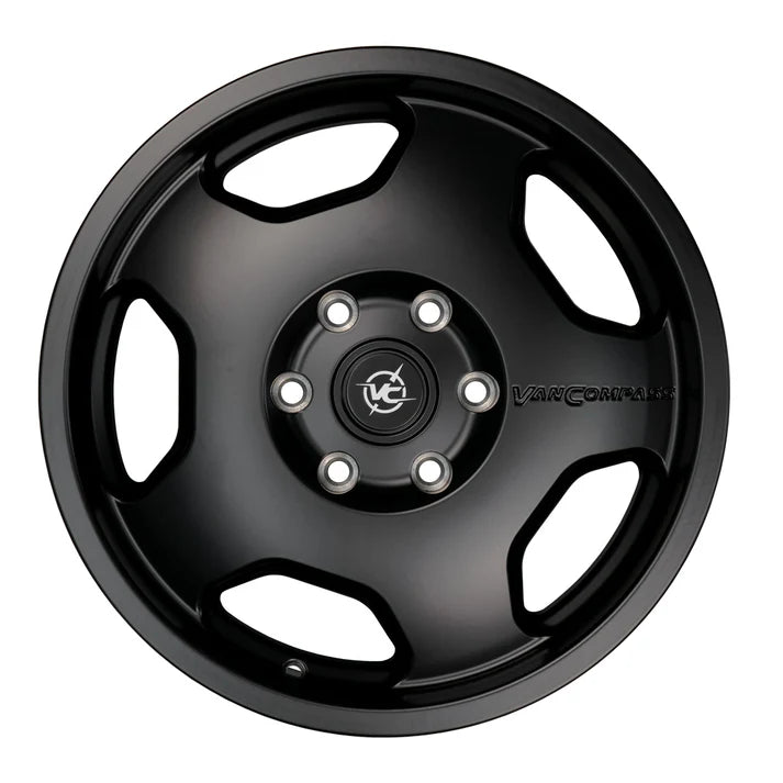 Van Compass CHUNK 17x8 Wheel – Polished Machined | 4200 lb Load Rated Alloy Wheel for Sprinter (2007–Up)