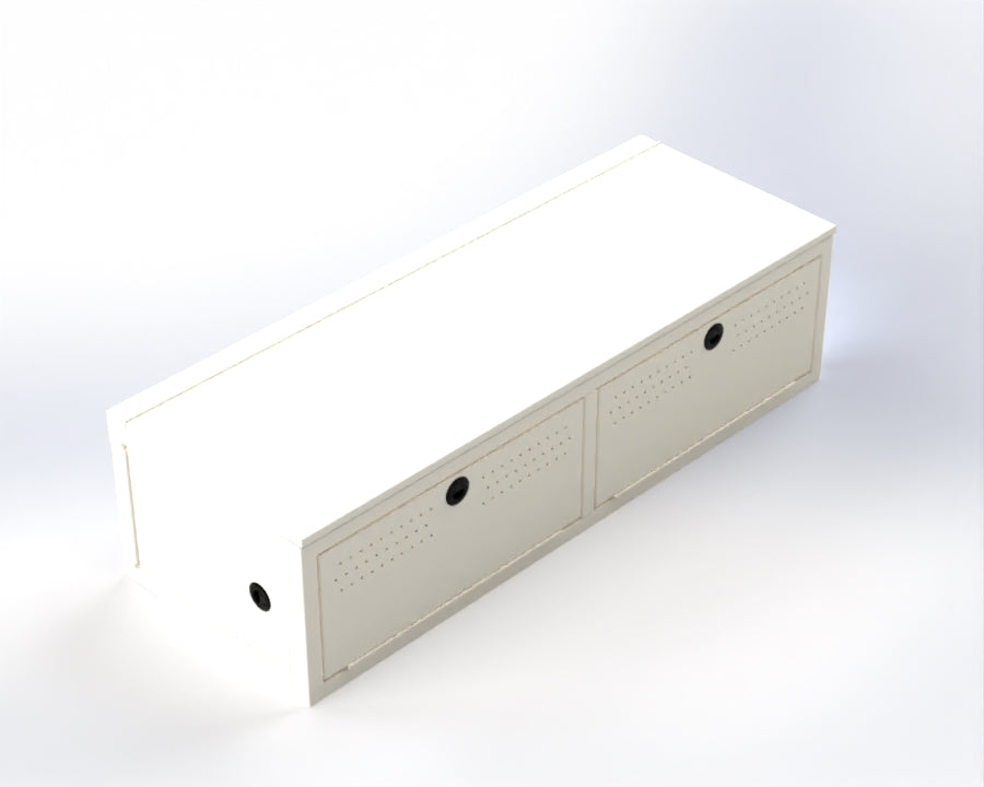 Van Wife Components 22" Wheel Well Cover – Powder Coated Aluminum Van Storage System