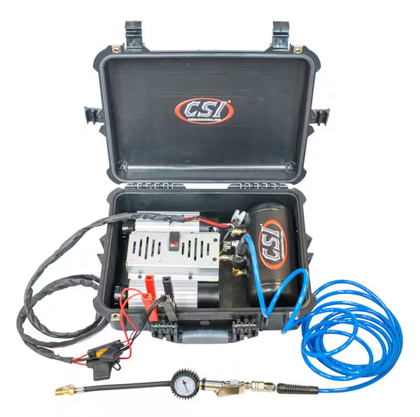 CSI Portable Twin Motor Air Compressor with Tank - Suitcase Style