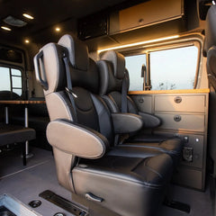 JMG Systems Sprinter Bolt-On Seat – OEM Track Compatible