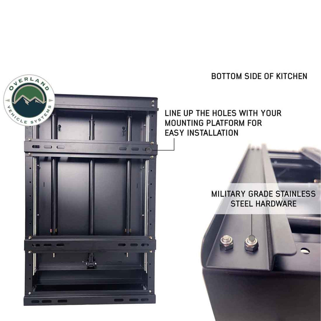 Camp Cargo Box Kitchen With Slide Out Sink, Cooking Shelf and Work Station