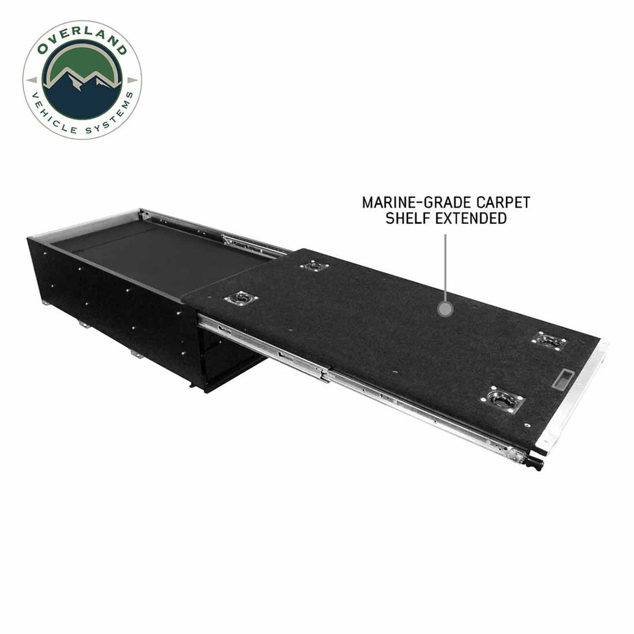 Cargo Box Kitchen With Slide Out, Storage Box and Cooking Area top shelf