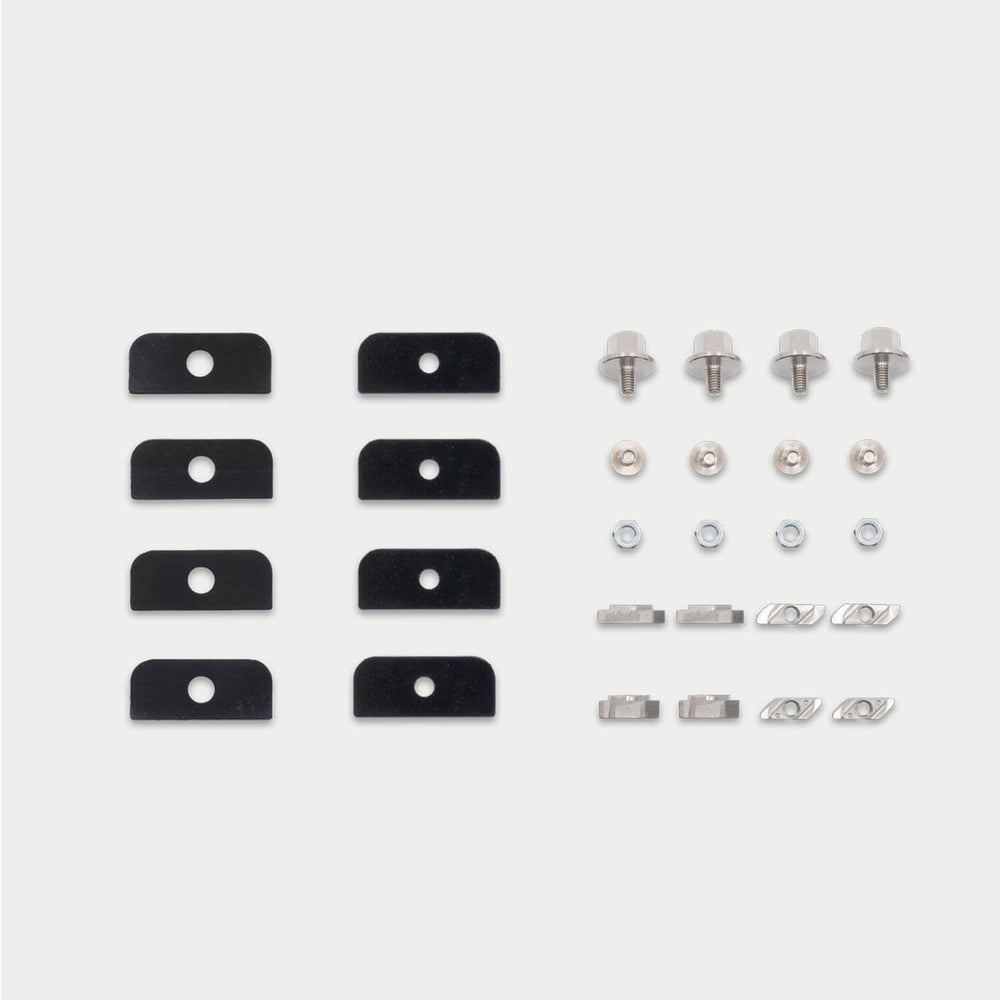 [A0036-MTRK] All of the nuts and bolts that make up the D-co Mounting Kit to T-Track for Honcho storage case.