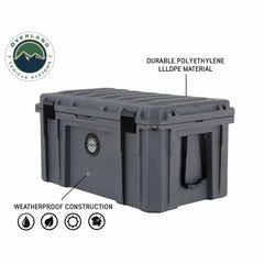 D.B.S. - Dark Grey 169 QT Dry Box with Wheels, Drain, and Bottle Opener Material