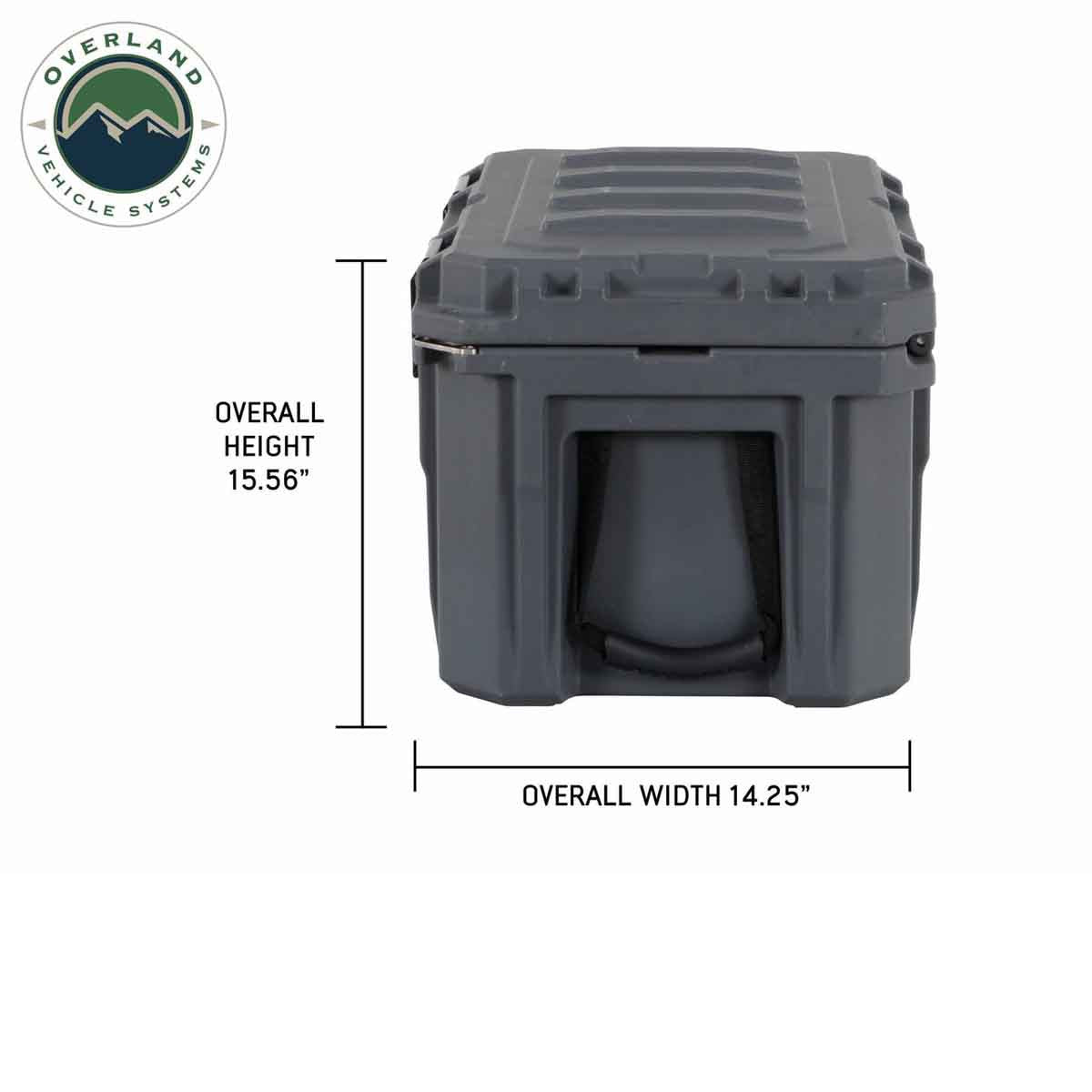 D.B.S.  - Dark Grey 53 QT Dry Box with Drain, and Bottle Opener