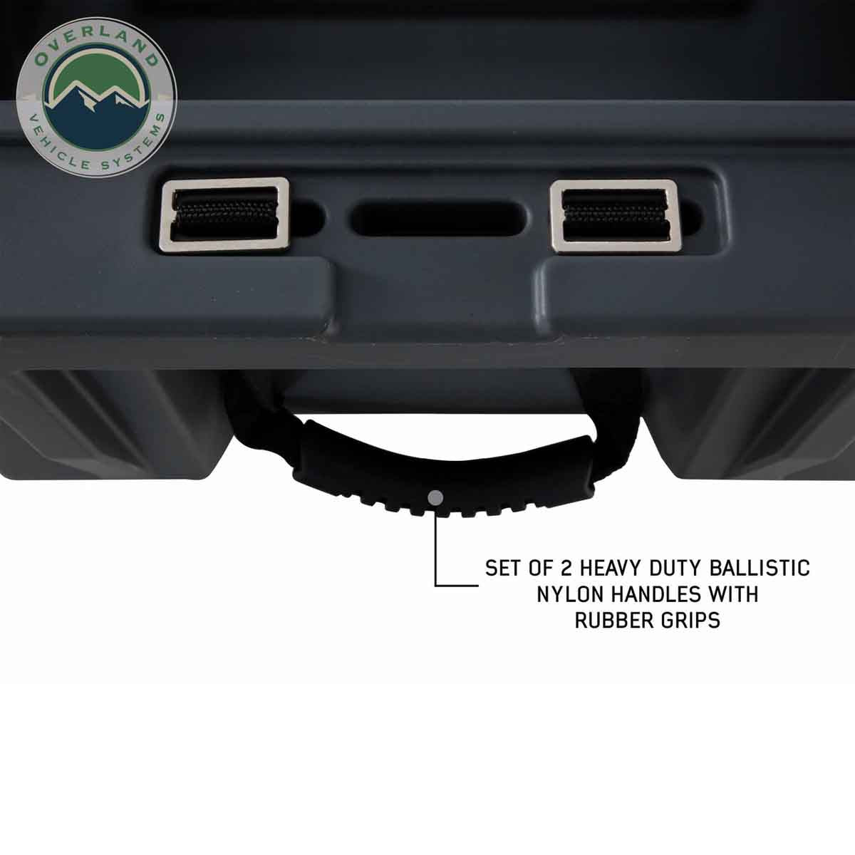 D.B.S.  - Dark Grey 53 QT Dry Box with Drain, and Bottle Opener