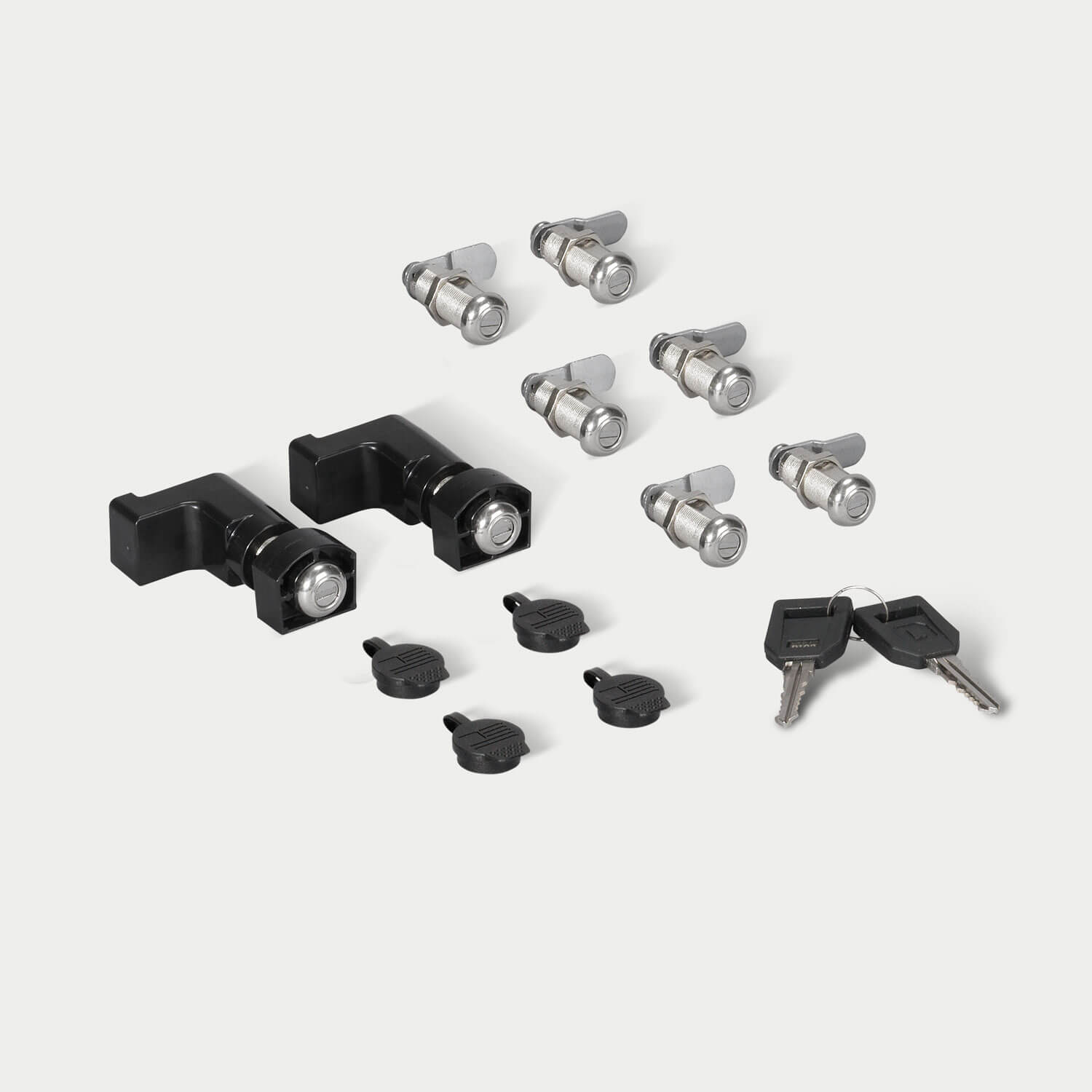 [A0068-LOCK] 8 pack of locks on a grey background