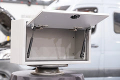 Van Wife Components 20" Ekko Upper Cabinet – Foot of Bed (Powder Coated Aluminum)