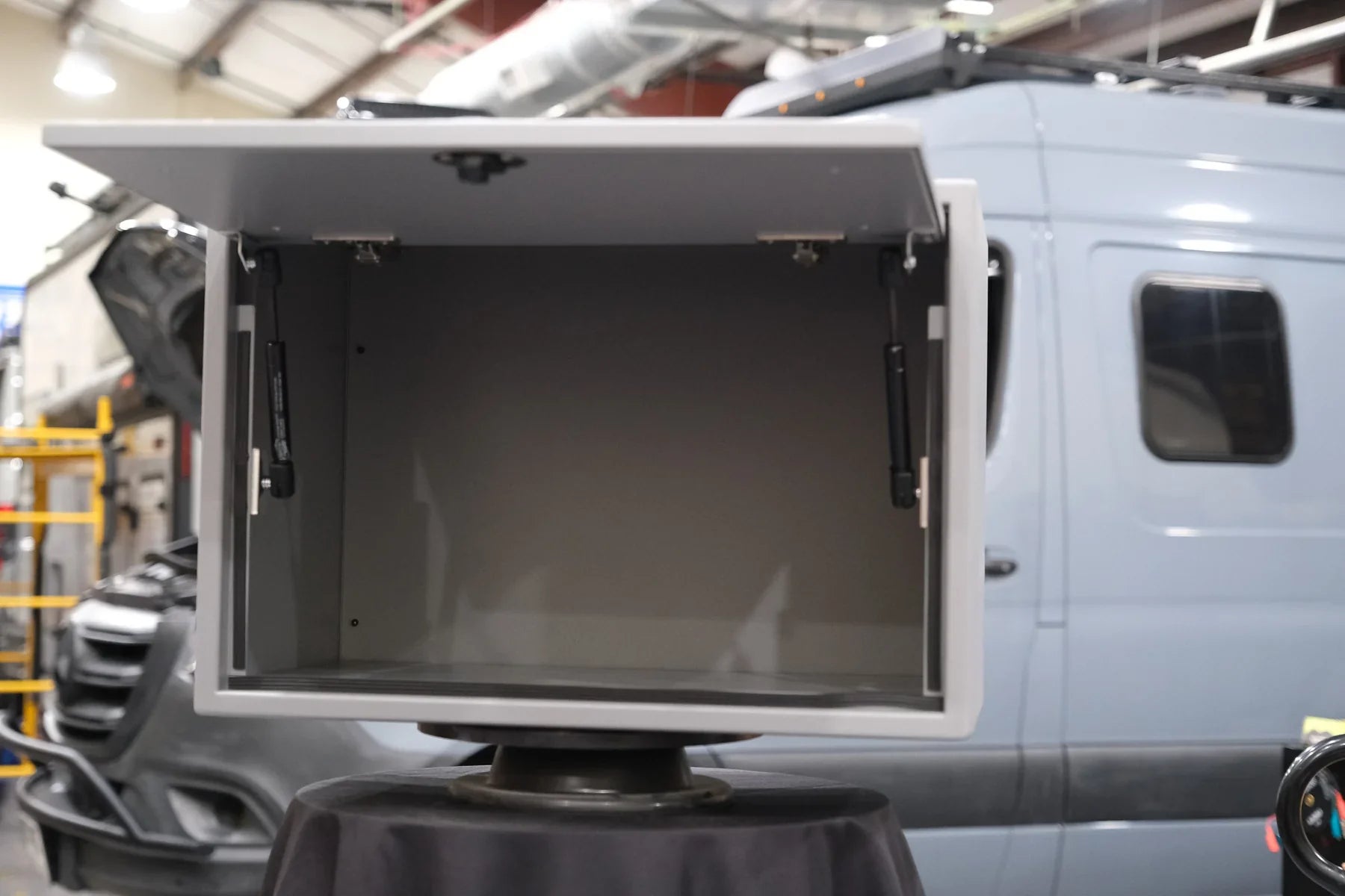 Van Wife Components 34.5" Ekko Upper Cabinet – Driver’s Side Powder Coated Aluminum