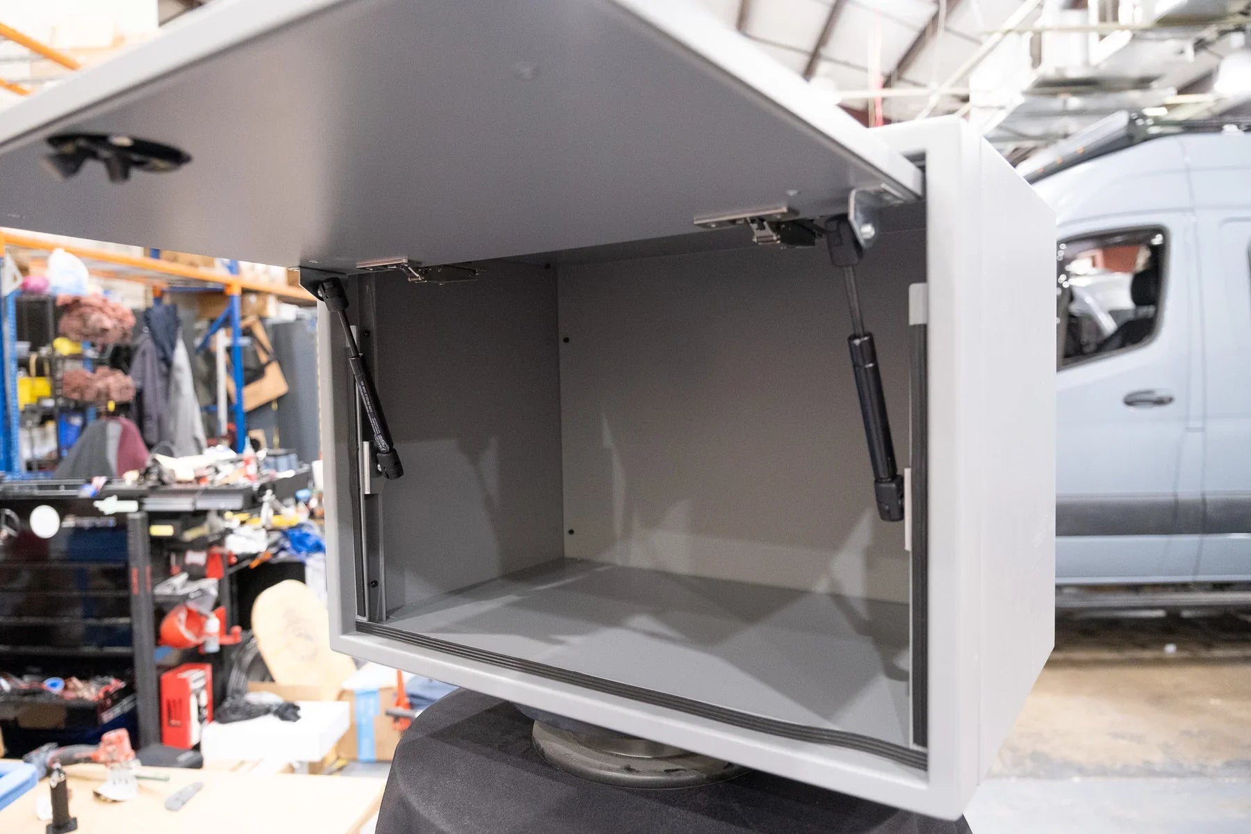 Van Wife Components 23" Ekko Upper Cabinet – Passenger Side Powder Coated Aluminum