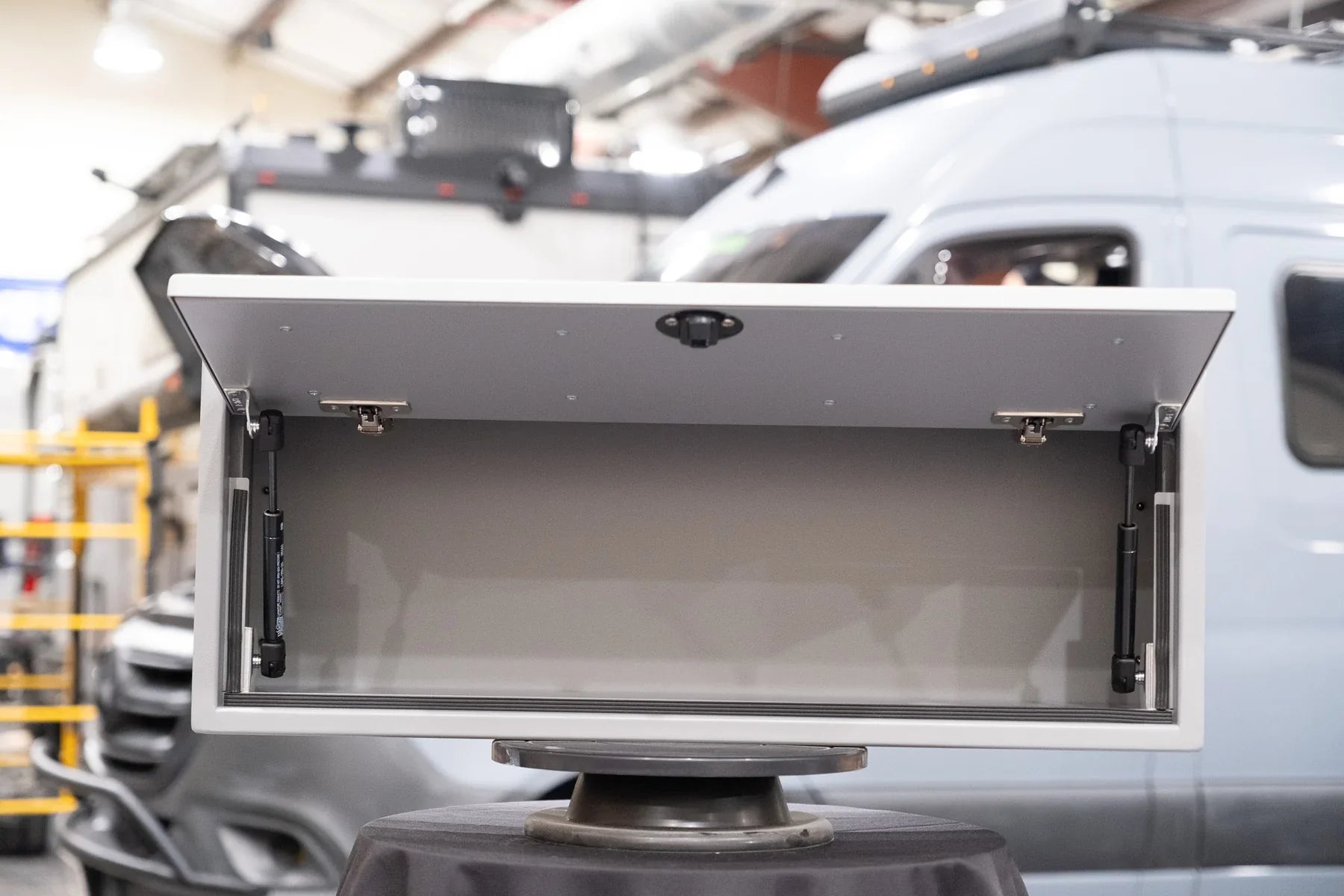 Van Wife Components 29" Ekko Upper Cabinet – Over Entry Door (Powder Coated Aluminum)