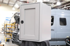 Van Wife Components 16" One Door Ekko Cabinet – Right of Microwave (Powder Coated Aluminum)