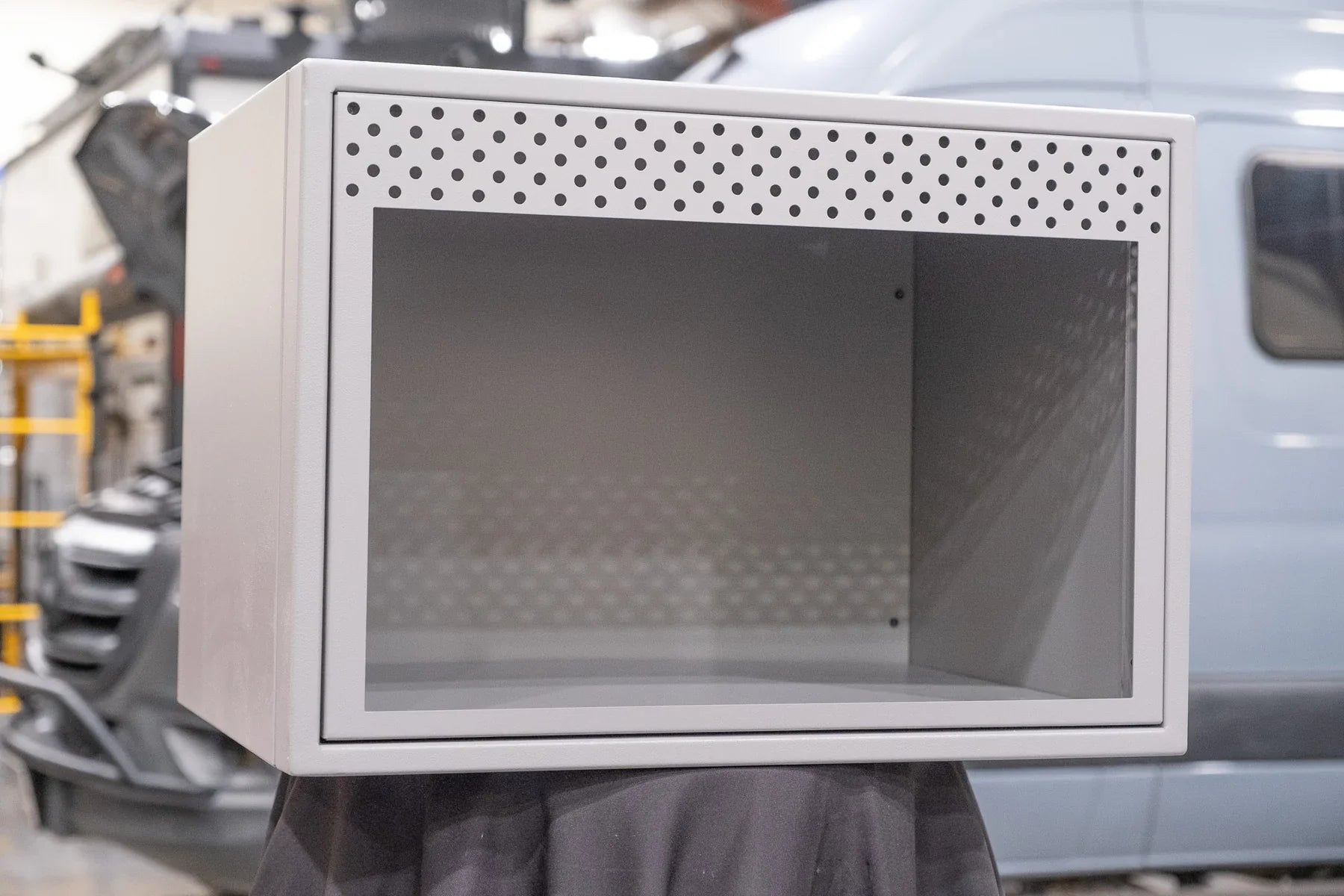 Van Wife Components Ekko Microwave Cabinet 24"x18"x17" – Powder Coated Aluminum