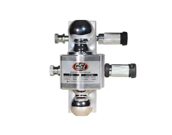 CSI 8 in. Adjustable Aluminum Ball Mount - 2.5 in. Shank