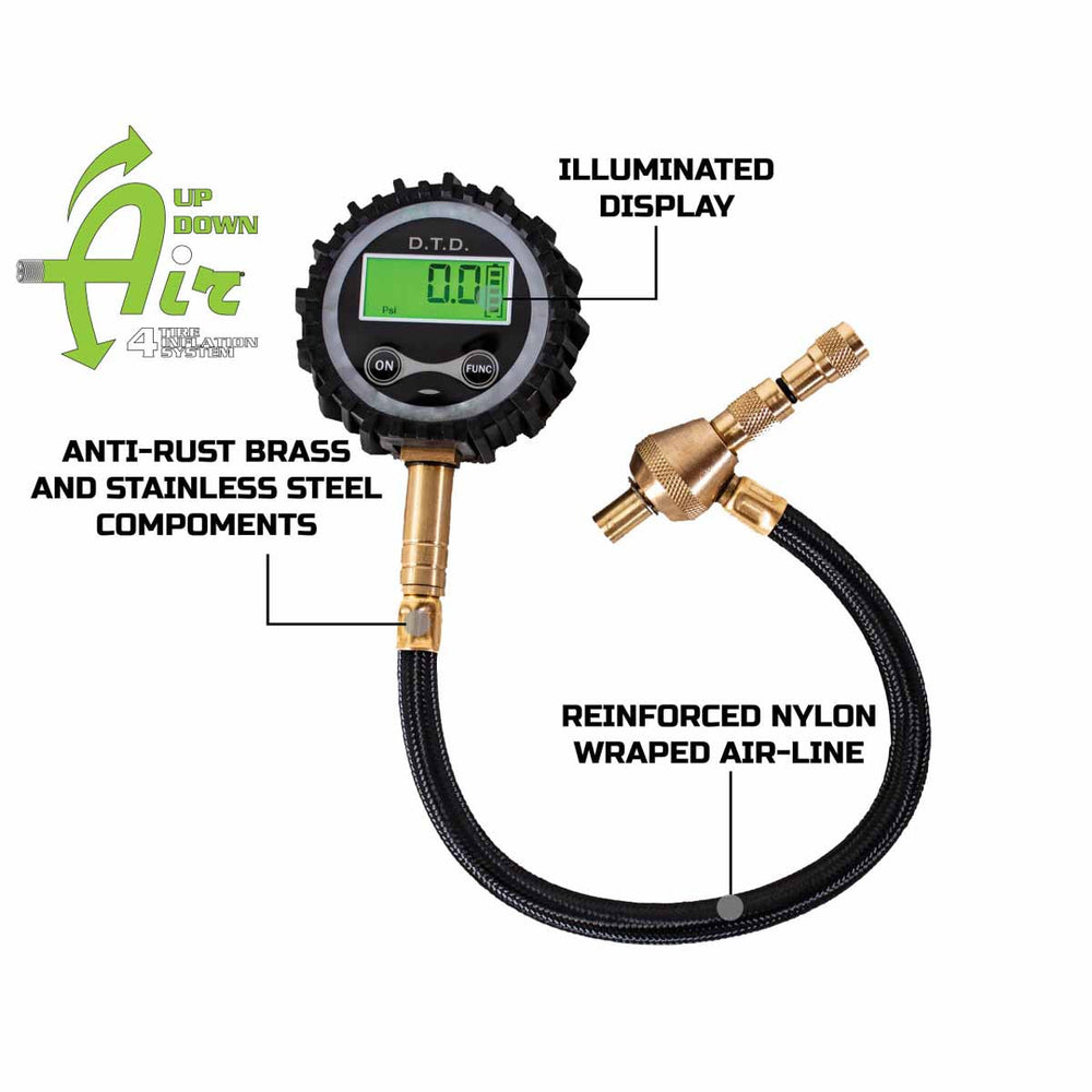 Digital Tire Deflator with Valve Kit & Storage Bag