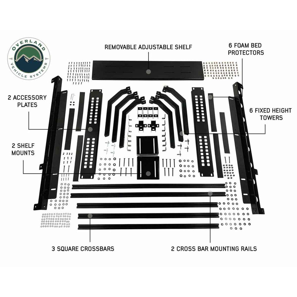 Discovery Rack -Mid Size Truck Short Bed Application
