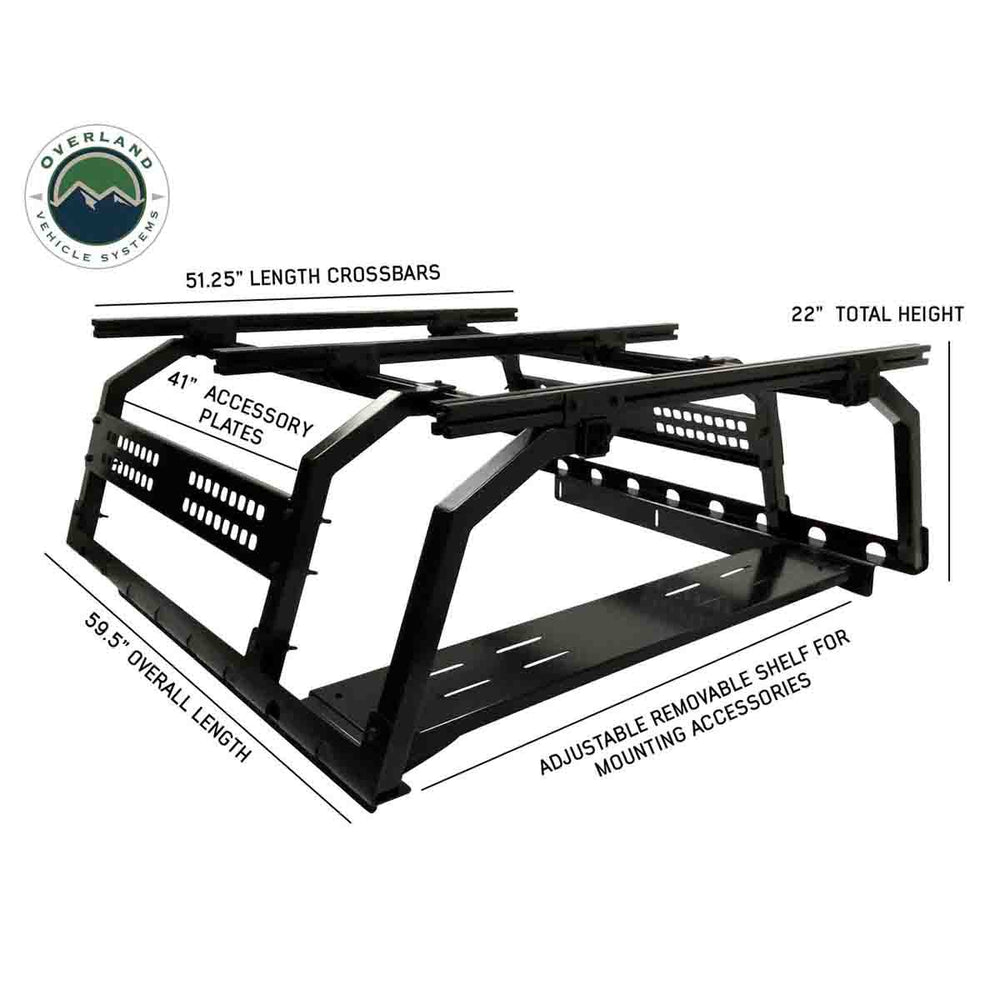 Discovery Rack -Mid Size Truck Short Bed Application