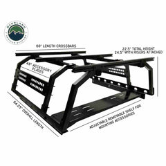 Discovery Rack with Side Cargo Plates, With Front Cargo Tray Full Size Dimensions